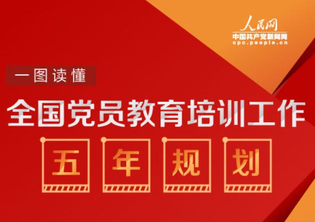 一图读懂全国党员教育培训工作五年规划